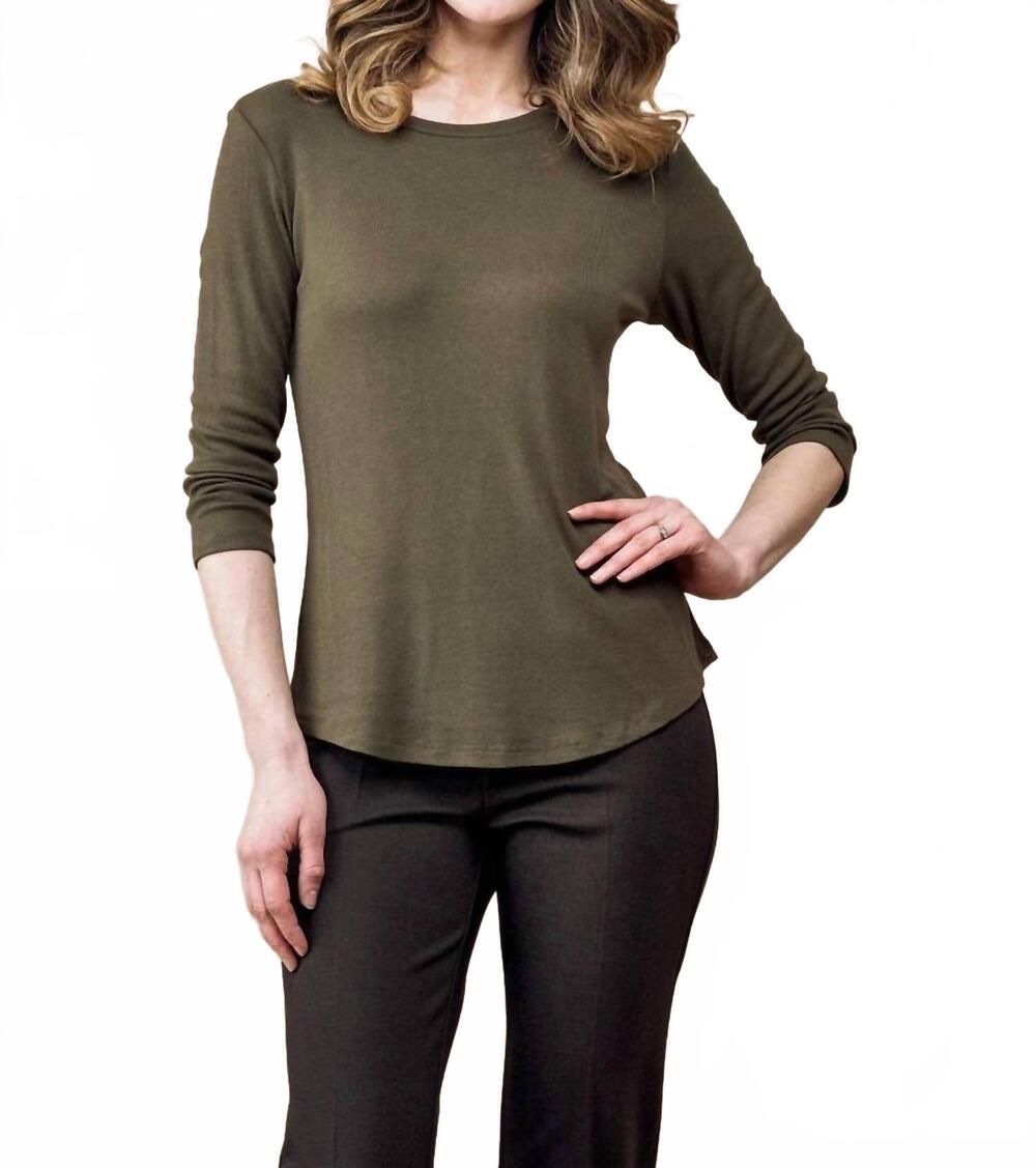 NEW INSIGHT long sleeve tee in olive